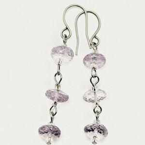 Elegant Lavender Drop Earrings